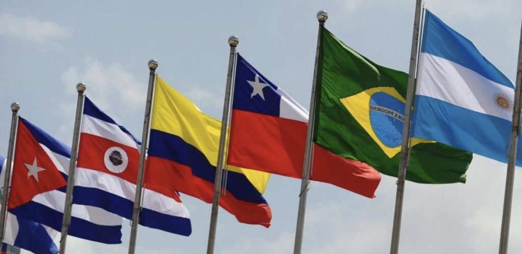 Latin American flags